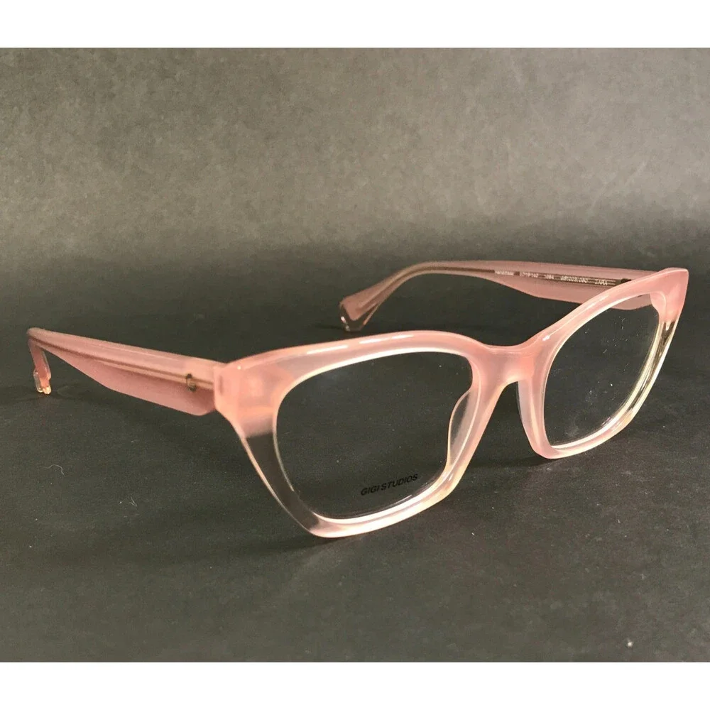 Gigi Studios Eyeglasses Frames ZARA GS1003/060 Cloudy Pink Clear 52-19-140